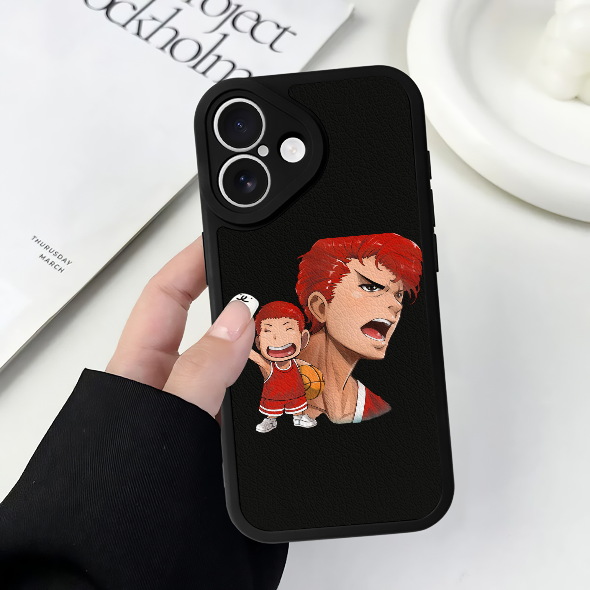 （画像用） SLAM DUNK／スラムダンク 【iPhone 16シリーズ対応】シリコンスマホケース（レザー調） 材質：シリコン